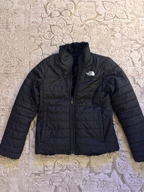 The North Face Black Insulated Quilted Jacket with Logo